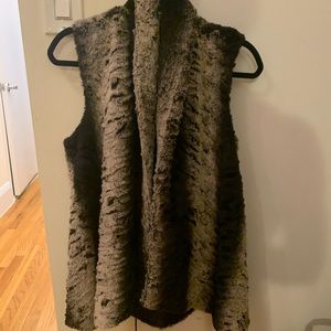 Faux fur vest